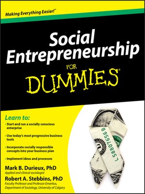 cover image of Social Entrepreneurship For Dummies